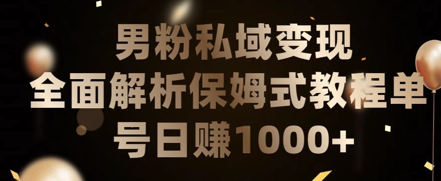 男粉私域长期靠谱的项目，经久不衰的lsp流量，日引流200+，日变现1000+【揭秘】-占领资源网