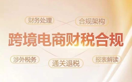 跨境老板财税合规特训营，规避财税风险、提升企业利润-占领资源网