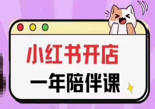三九小红书开店一年陪伴课(更新)，从0到1玩赚小红书开店-占领资源网