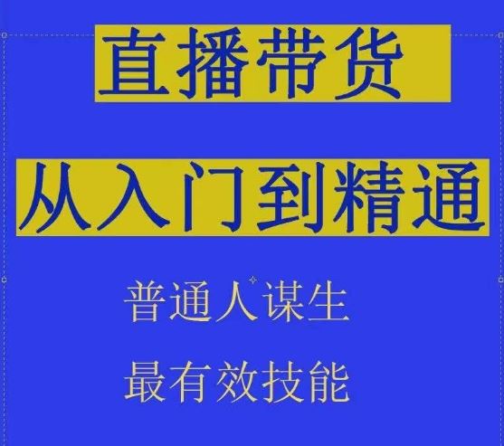 2024抖音直播带货直播间拆解抖运营从入门到精通，普通人谋生最有效技能-占领资源网