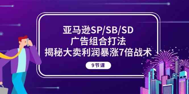 亚马逊SP/SB/SD广告组合打法，揭秘大卖利润暴涨7倍战术 (9节课)-占领资源网