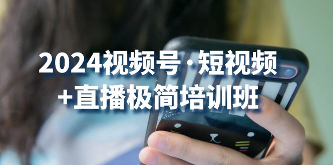2024视频号短视频+直播极简培训班：抓住视频号风口，流量红利-占领资源网