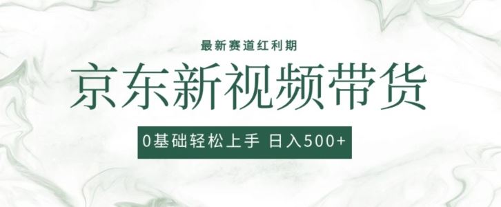 2024最新京东视频带货项目，最新0粉强开无脑搬运爆款玩法，小白轻松上手【揭秘】-占领资源网