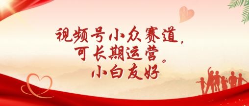 视频号小众赛道，可长期运营，小白友好【揭秘】-占领资源网