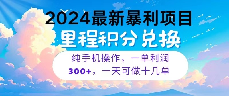 2024最新项目，冷门暴利，一单利润300+，每天可批量操作十几单-占领资源网