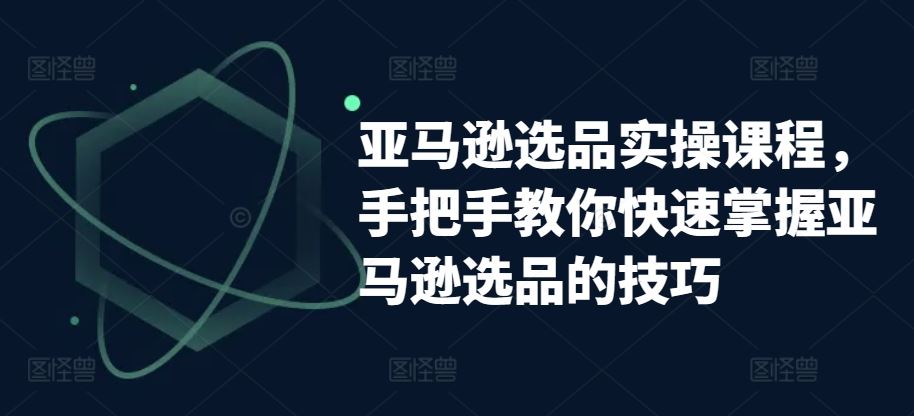亚马逊选品实操课程，手把手教你快速掌握亚马逊选品的技巧-占领资源网