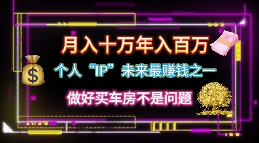 个人“ip”月入10w，年入100w-占领资源网