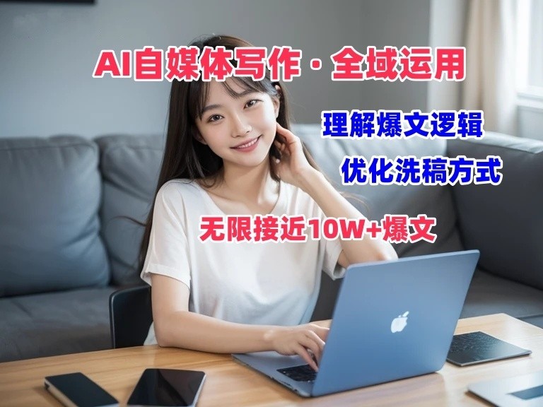 AI自媒体写作 → 价值变现，剖析爆文逻辑，无限接近10W+爆文体验课-占领资源网