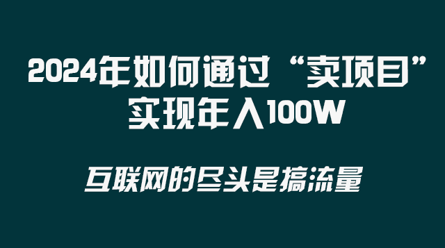 （8382期） 2024年如何通过“卖项目”实现年入100W-占领资源网