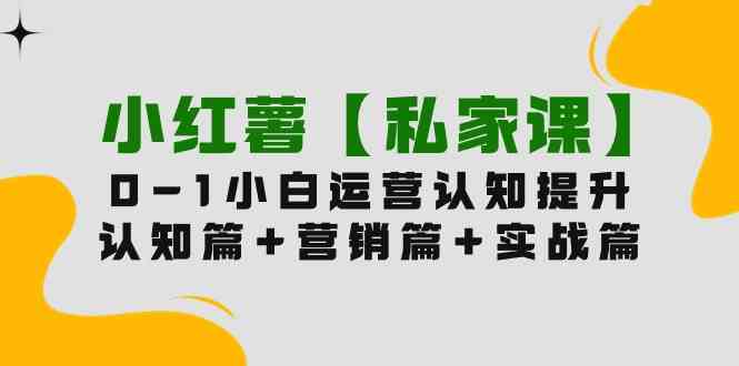 （9910期）小红薯【私家课】0-1玩赚小红书内容营销，认知篇+营销篇+实战篇（11节课）-占领资源网