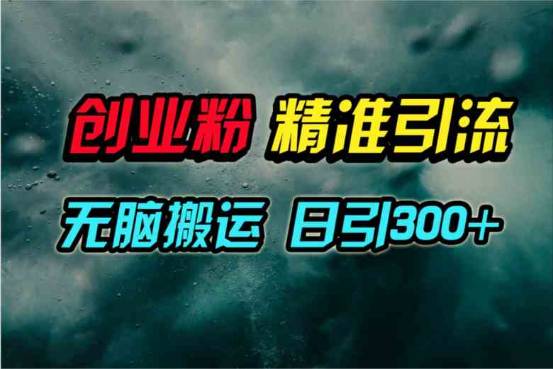 （9875期）视频号纯搬运日引300+创业粉教程！-占领资源网