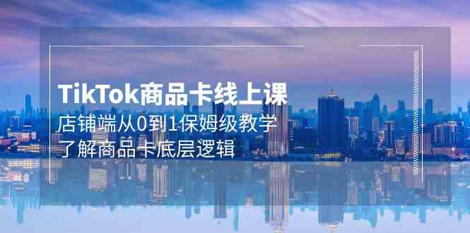 （9843期）Tk商品卡线上课，店铺端从0到1保姆级教学，了解商品卡底层逻辑（20节）-占领资源网