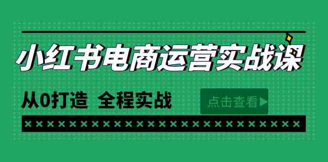 （9946期）最新小红书·电商运营实战课，从0打造  全程实战（65节视频课）-占领资源网