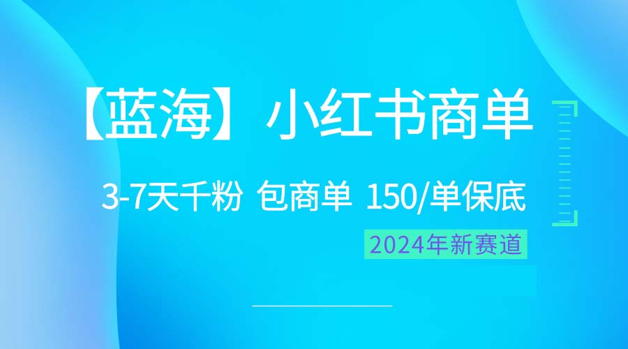 （10232期）2024蓝海项目【小红书商单】超级简单，快速千粉，最强蓝海，百分百赚钱-占领资源网