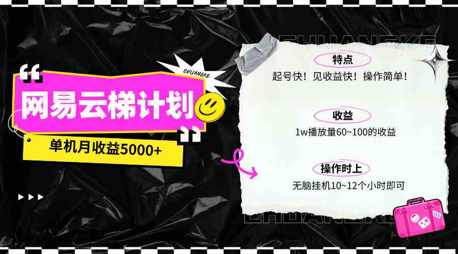 （10063期）最新网易云梯计划网页版，单机月收益5000+！可放大操作-占领资源网