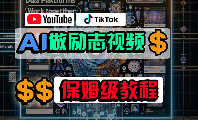 （10520期）利用AI制作励志视频，在YouTube和TikTok赚钱，小白可做（附工具）-占领资源网
