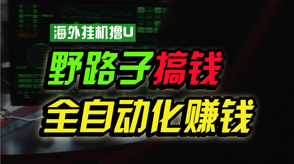 （10366期）海外挂机撸U新平台，日赚8-15美元，全程无人值守，可批量放大，工作室内…-占领资源网
