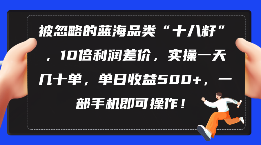 （10696期）被忽略的蓝海品类“十八籽”，10倍利润差价，实操一天几十单 单日收益500+-占领资源网