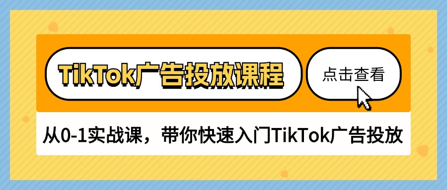 （10731期）TikTok广告投放课程，从0-1实战课，带你快速入门TikTok广告投放（30节课）-占领资源网