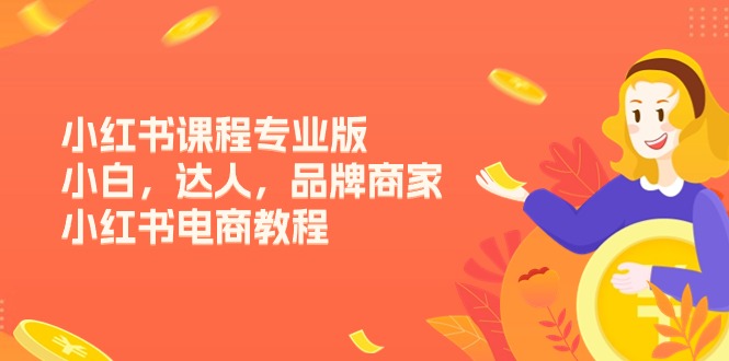 （11022期）小红书课程专业版，小白，达人，品牌商家，小红书电商教程（15节）-占领资源网