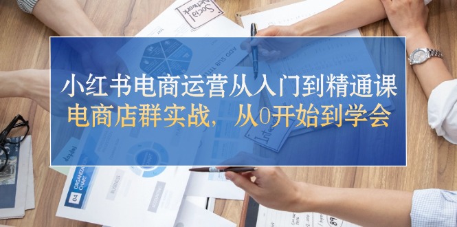 （10937期）小红书电商运营从入门到精通课，电商店群实战，从0开始到学会-占领资源网