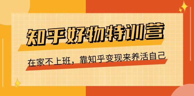 （11369期）知乎好物特训营，在家不上班，靠知乎变现来养活自己（16节）-占领资源网