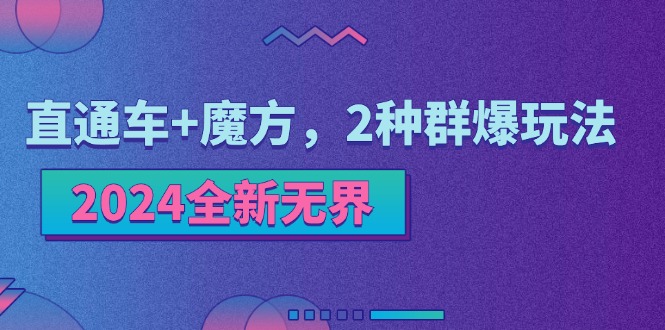 （11479期）2024全新无界：直通车+魔方，2种群爆玩法-占领资源网
