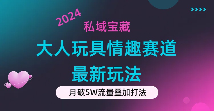 （11541期）私域宝藏：大人玩具情趣赛道合规新玩法，零投入，私域超高流量成单率高-占领资源网