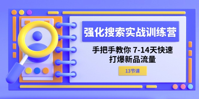 （11557期）强化 搜索实战训练营，手把手教你 7-14天快速-打爆新品流量（13节课）-占领资源网