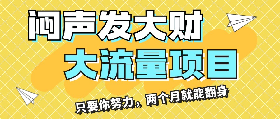 （11688期）闷声发大财，大流量项目，月收益过3万，只要你努力，两个月就能翻身-占领资源网
