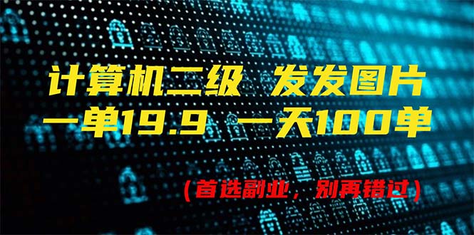 （11715期）计算机二级，一单19.9 一天能出100单，每天只需发发图片（附518G资料）-占领资源网