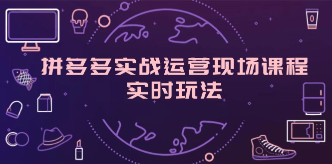（11759期）拼多多实战运营现场课程，实时玩法，爆款打造，选品、规则解析-占领资源网