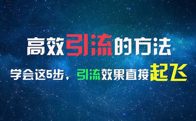 （11776期）高效引流的方法，可以帮助你日引300+创业粉，一年轻松收入30万，比打工强-占领资源网