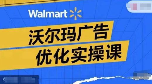 沃尔玛广告优化实操课，广告报告实操讲解，广告如何提高转化和ROAS等-占领资源网