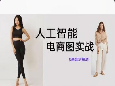 人工智能SD电商图实战，ai绘图0基础到精通-占领资源网