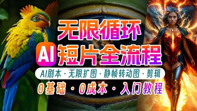 AI剪辑无限循环画面：新手轻松月入上万的秘技【揭秘】-占领资源网