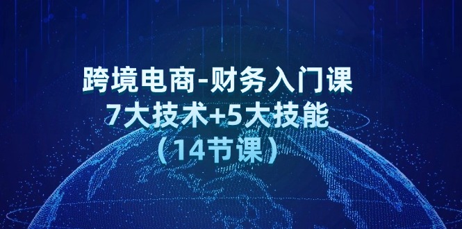 （12047期）跨境电商-财务入门课：7大技术+5大技能（14节课）-占领资源网