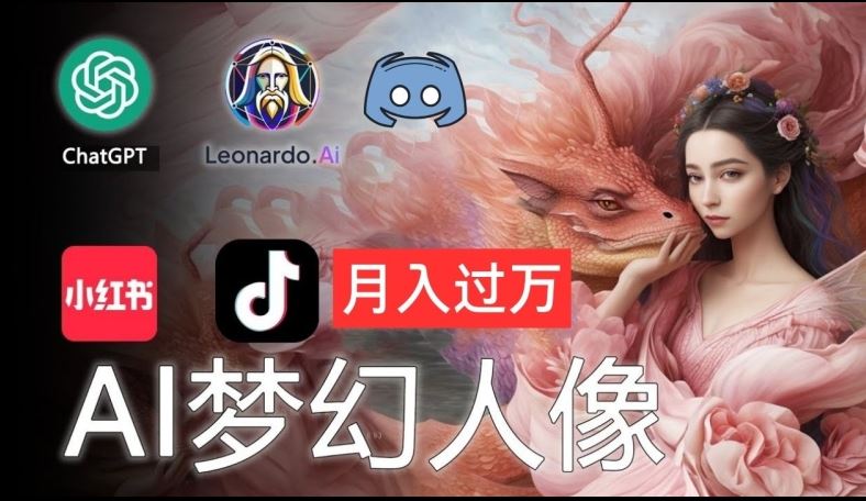 AI摄影梦幻人像：零基础也能月入过万的秘密【揭秘】-占领资源网