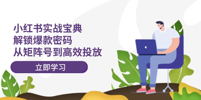 小红书实战宝典：解锁爆款密码，从矩阵号到高效投放-占领资源网