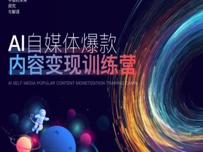 AI自媒体爆款内容变现训练营，20%底层逻辑，60%实操方法，20%案例拆解(即学即用)-占领资源网