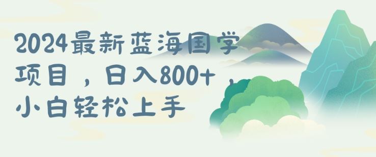 国学项目，长期蓝海可矩阵，从0-1的过程【揭秘】-占领资源网