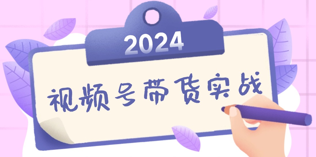 （12612期）2024视频号最新带货实战课：无人直播/书单号卖货/个人IP口播 (附资料素材)-占领资源网
