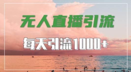 抖音快手视频号全平台通用，无人直播引流法，超暴力引流1000+高质量精准创业粉【揭秘】-占领资源网