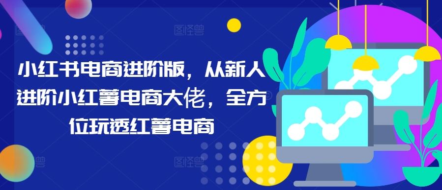 小红书电商进阶版，从新人进阶小红薯电商大佬，全方位玩透红薯电商-占领资源网