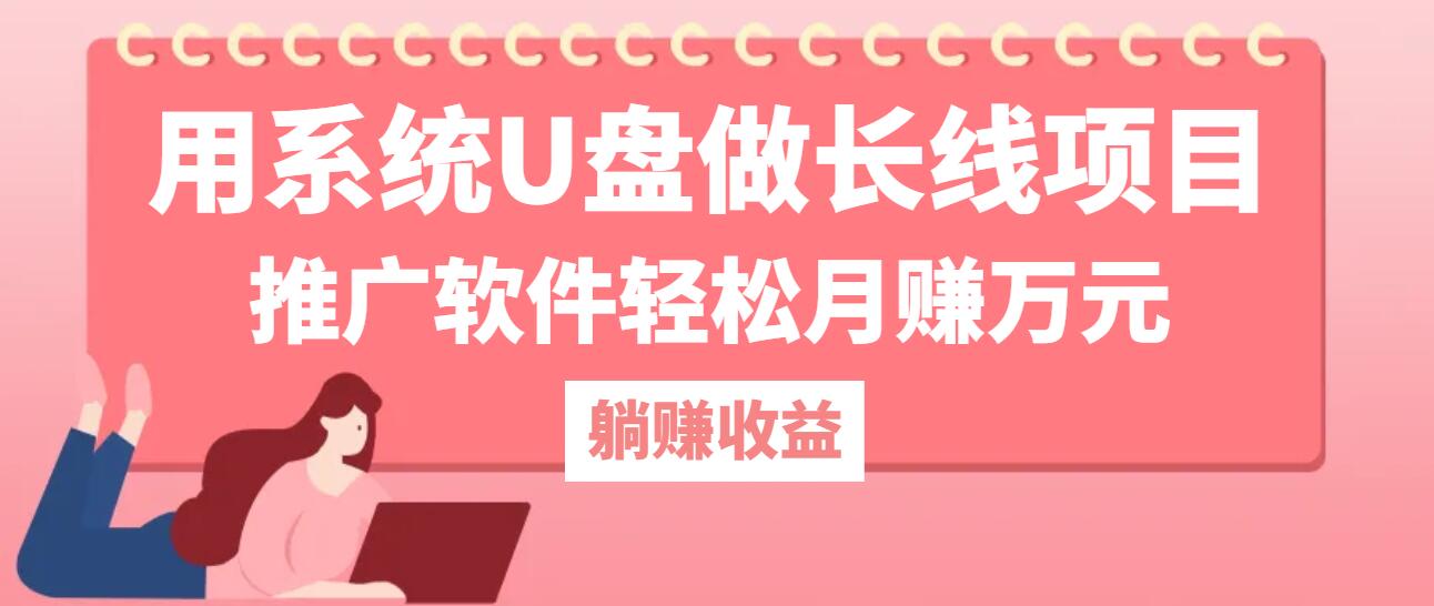 （12666期）用系统U盘做长线项目，推广软件轻松月赚万元（附制作教程+软件）-占领资源网