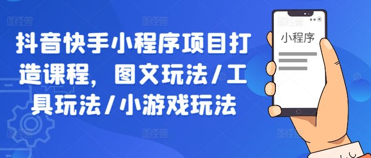 抖音快手小程序项目打造课程，图文玩法/工具玩法/小游戏玩法-占领资源网