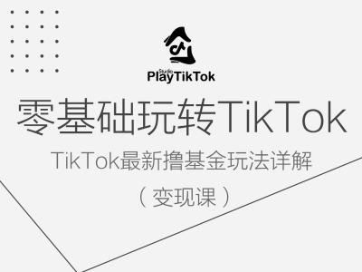零基础玩转TiKToK变现课，TikTok最新撸基金玩法详解-占领资源网