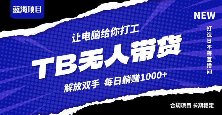 （12742期）淘宝无人直播最新玩法，不违规不封号，轻松月入3W+-占领资源网
