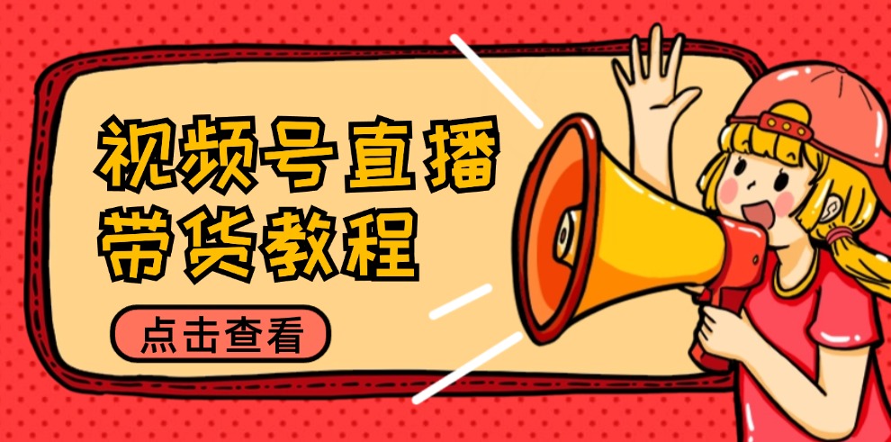 （12796期）视频号直播带货教程：选品思路与话术拆解/掌握多种带货套路/提升直播效果-占领资源网