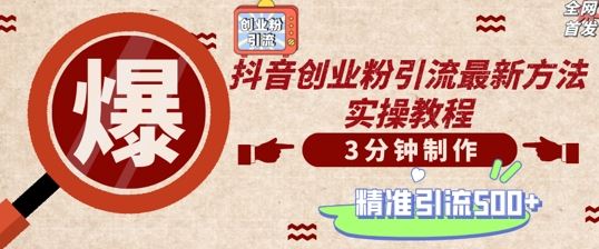 轻松制作创业类视频，一天被动加精准创业粉500+【揭秘】-占领资源网